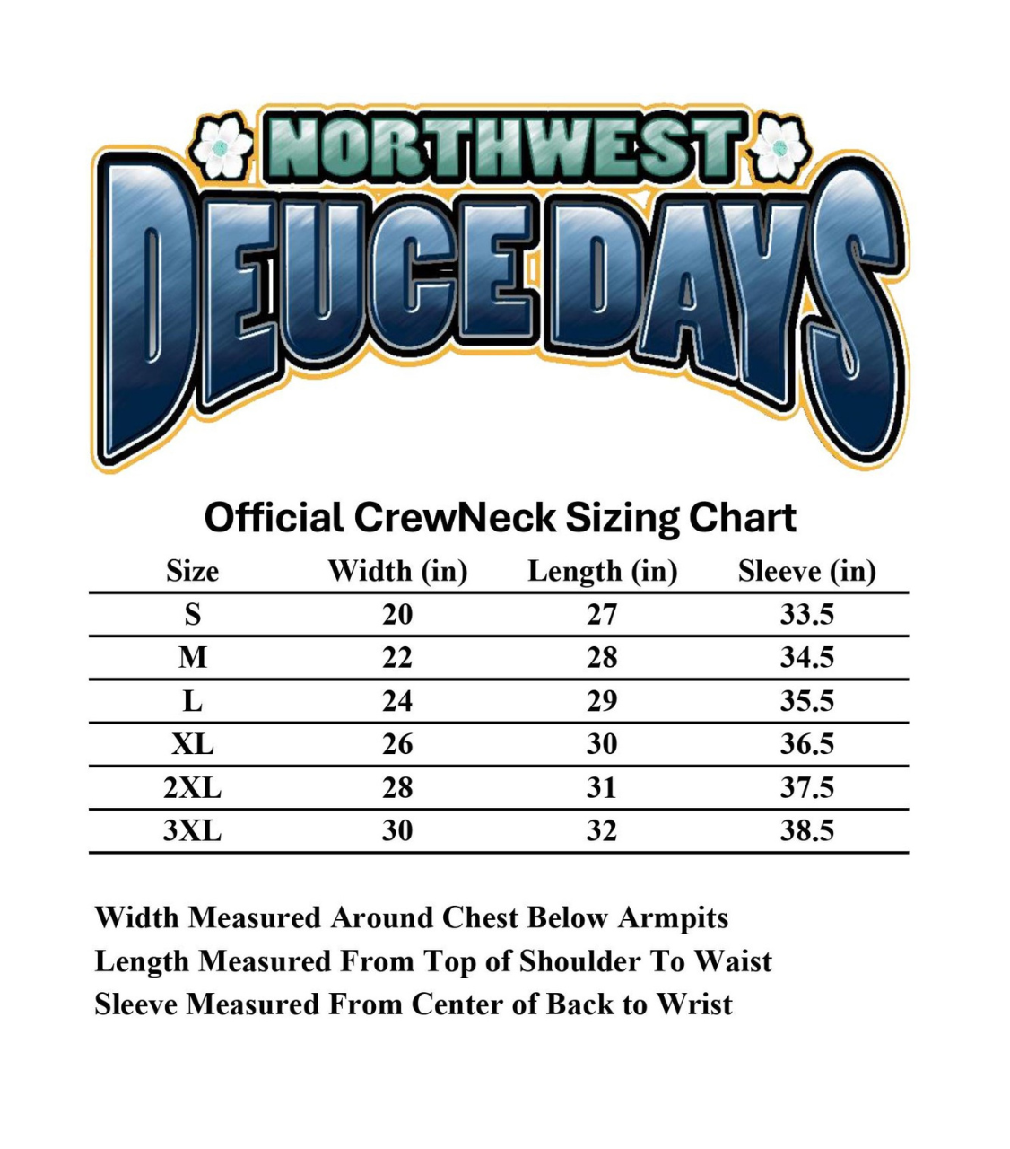 Northwest Deuce Days Official 2025 CrewNeck Fleece