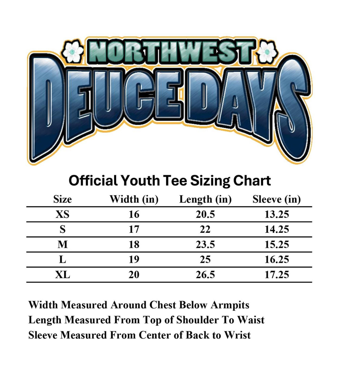 Northwest Deuce Days Official Youth Tee